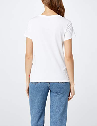 Levi's The Perfect Tee, Camiseta, Mujer, Blanco (Batwing White Graphic 53), 2XS