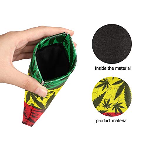 linomo Marihuana - Funda para gafas de sol (microfibra), diseño de hojas de cáñamo