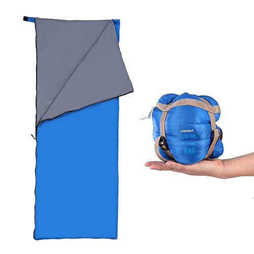 Lixada Saco de Dormir Ultraligero Compresible Multifuncional Saco de Dormir Rectangular 190 * 75cm 680g