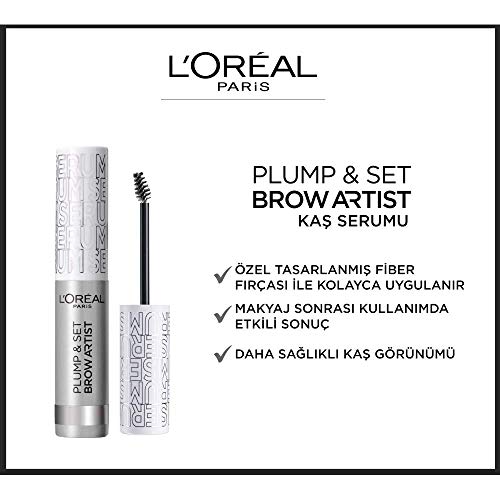 L'Oréal Brow Artist Plum & Set Máscara de Cejas, 000 Transparent