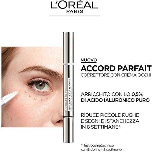 L'Oréal París Accord corrector Parfait Eye Cream in a Concealer tono medio 3-5N Natural-Beige