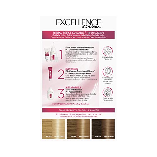 L'Oréal Paris Excellence Creme Tinte Tono 9.3 Rubio Claro Claro Dorado - 50 ml