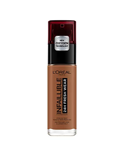 L'Oréal París - Infallible 24H Fresh Wear, Base de Maquillaje de Larga Duración, Tono 355 Terre de Sien - 30 ml