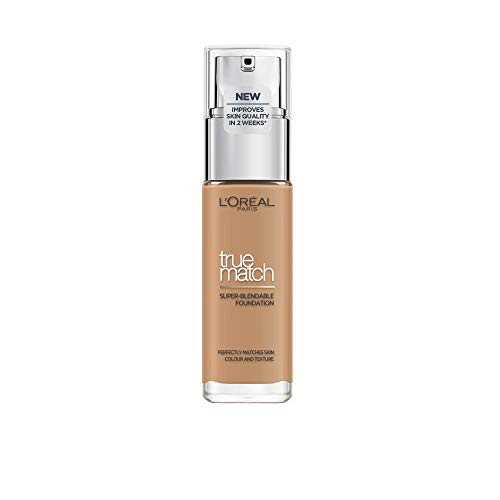 L'Oréal Paris Make-up designer True Match Base de maquillaje, Tono 7W Golden Amber