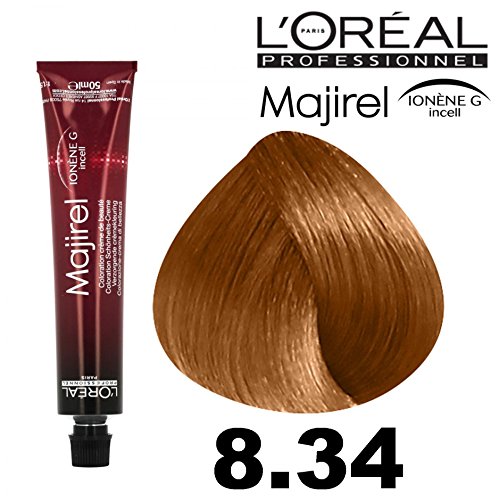 L'Oreal Professionel MAJIREL Tintura per Capelli 50ml - 8.34 Biondo Chiaro Dorato Ramato