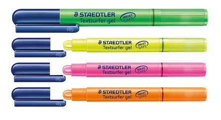 Lot de 4 surligneurs Staedtler « Textsurfer gel »