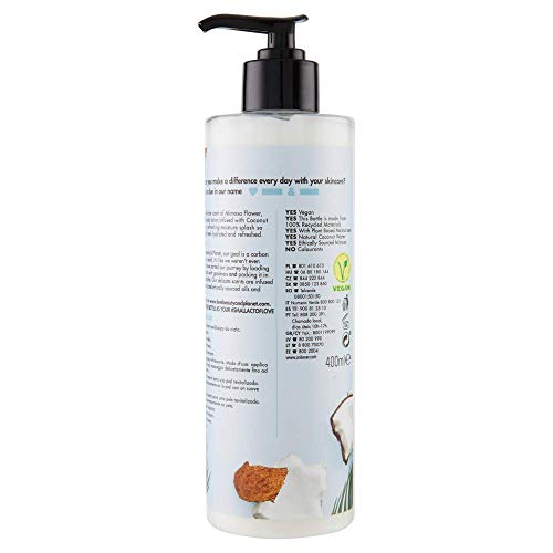 Love Beauty and Planet Loción corporal agua de coco y flor de mimosa Luscious Hydration - 400 ml