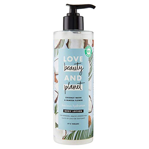 Love Beauty and Planet Loción corporal agua de coco y flor de mimosa Luscious Hydration - 400 ml