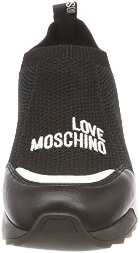 Love Moschino Scarpad.power25 Calzino Nero+Vit.ne, Zapatillas sin Cordones para Mujer, Multicolor (Black-White), 39 EU