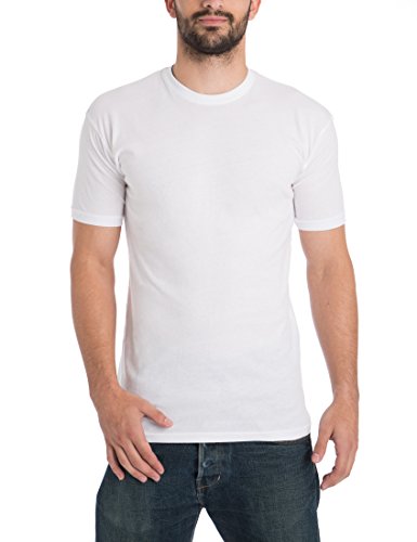 Lower East Herren T-Shirt mit Rundhalsausschnitt, 10er Pack, Mehrfarbig (Schwarz/Weiß/navy/Grau/rot/Grün), XX-Large