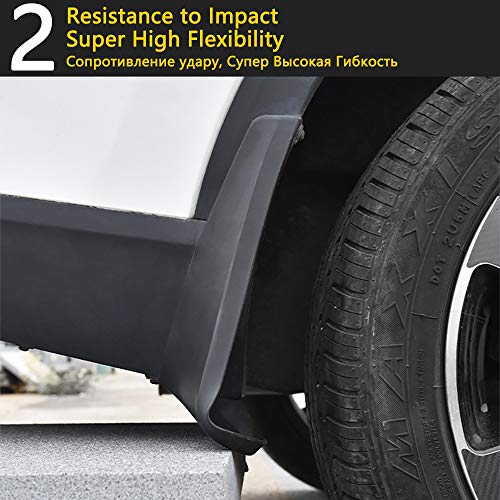 LSYBB 4 PCS Car Mudflaps Fender Mud Guard Flaps Splash Flap Accesorios para Volkswagen VW Polo MK6 AW 2018 2019 2020