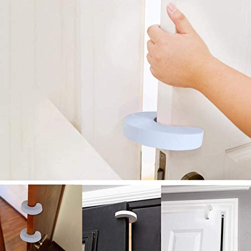 Luchild 8pcs Tope Clip Protector Puerta Dedos Espuma tope puerta bebe Seguridad Puertas Niños