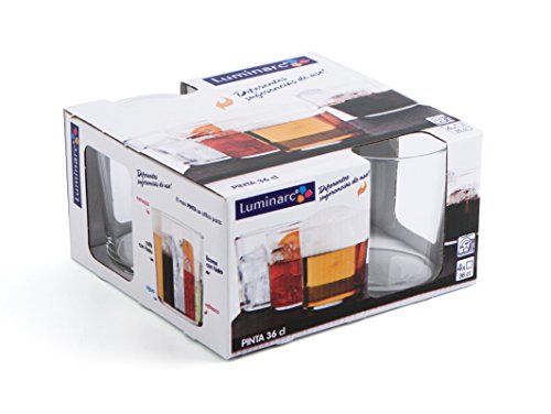 Luminarc Vaso de Pinta, 36 cl, Pack de 4