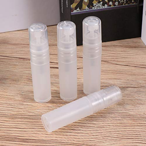 Lurrose - 20 botellas de spray de plástico vacías de perfume atomizador para viajes, 3 ml