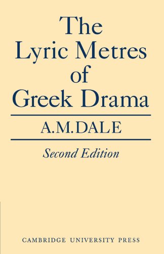 Lyric Metres of Greek Drama Paperback