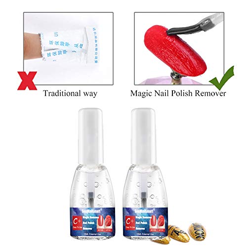 Magic Gel,Removedor de Gel de Uñas,Magic Gel Remover,Magia Removedor De Esmalte De UñAs,RáPida Y FáCilmente, No DañE Sus UñAs