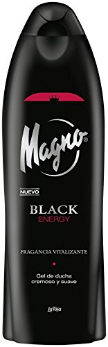 Magno - Gel de Ducha Black - Energizante con toque cítrico- 1 unidad de 550ml