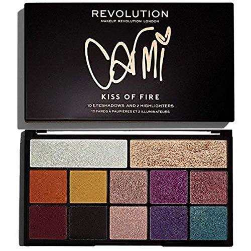 Makeup Revolution - Carmi Kiss Of Fire Paleta De Sombras E Iluminadores