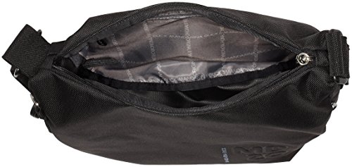 Mandarina Duck Md20 Minuteria/Dress Blue, Bolso bandolera para Mujer, Negro (Black), 10x21x28.5 cm (B x H x T)