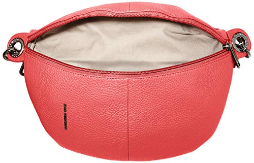 Mandarina Duck Mellow Leather Bum Bag/Nero, Bolsa de mensajero para Mujer, Rojo (Flame Scarlet), 0.01x0.01x0.01 centimeters (W x H x L)
