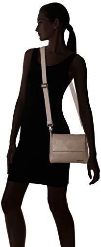 Mandarina Duck Mellow Leather Tracolla/Nero, Bolsa de mensajero para Mujer, Gris (Amphora), 21x15x6 centimeters (W x H x L)