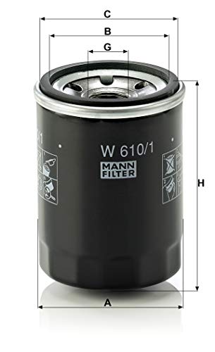 MANN-FILTER W 610/1 Original Filtro de Aceite, para automóviles y vehículos de utilidad