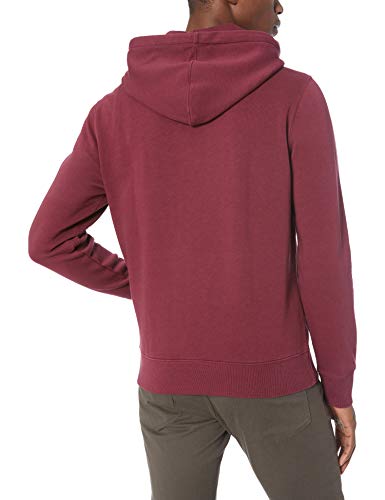 Marca Amazon - Goodthreads – Sudadera con capucha de forro polar para hombre, Morado (burgundy), US M (EU M)