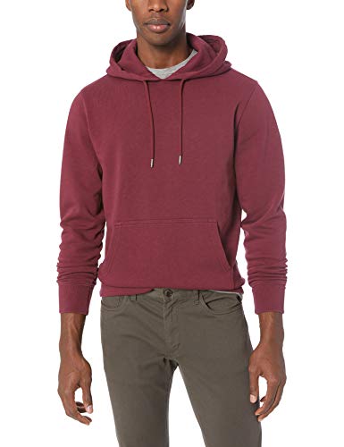 Marca Amazon - Goodthreads – Sudadera con capucha de forro polar para hombre, Morado (burgundy), US M (EU M)