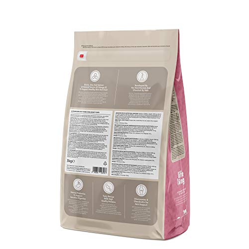 Marca Amazon - Lifelong Complete- Alimento seco completo para gatos adultos con salmón y arroz, 1 x 3 kg