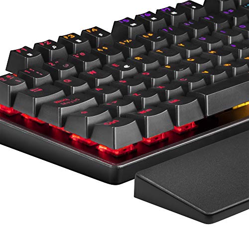 Mars Gaming MKXTKL, teclado mecánico switch rojo, LED 5 colores 10 efectos, ES