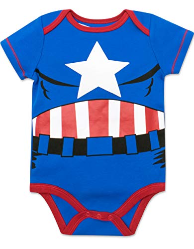 Marvel Baby Boys 5 Pack Body – The Hulk, Spiderman, Iron Man y Captain America - Multi - recién nacido