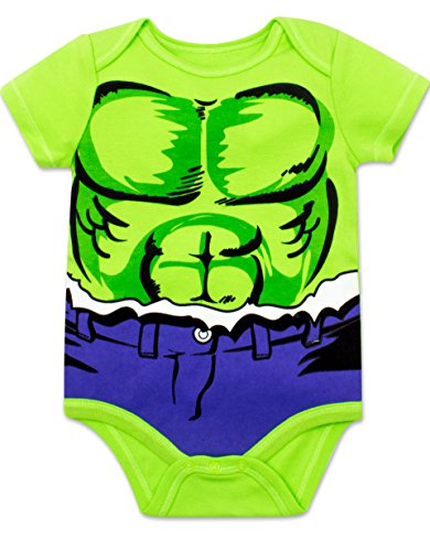 Marvel Baby Boys 5 Pack Body – The Hulk, Spiderman, Iron Man y Captain America - Multi - recién nacido