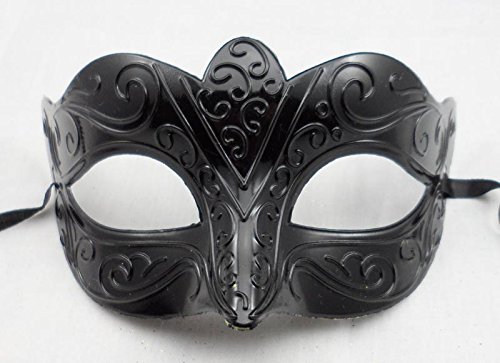 Máscara veneciana negro / blanco para mujer - Perfecto para carnaval, carnaval y baile de disfraces - Disfraz adulto - Unisex Talla única #4