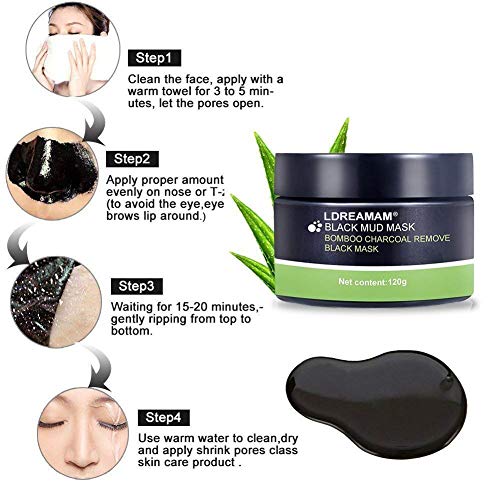 Mascarilla Exfoliante Facial,Peel Off Máscara,Puntos Negros Mascarilla,Deep Cleansing Reduce Poros Acne Piel Muerta Espinillas,Hidratar Piel 120g