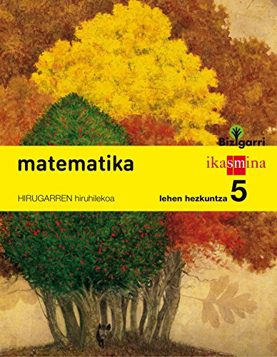 Matematika. Lehen Hezkuntza 5. Bizigarri  - Pack de 3 libros - 9788498553116