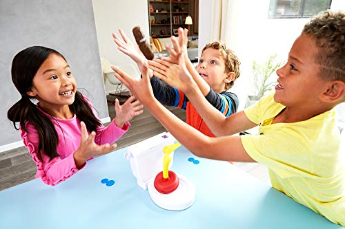 Mattel Games Baño Boom, Atrapa la Caca, juego de mesa infantil (Mattel FWW30)