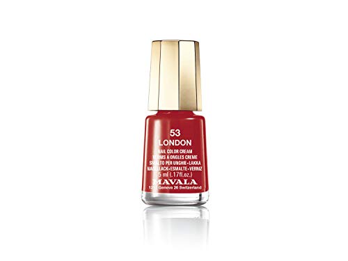 Mavala Mini Colors Pintauñas | Esmalte de Uñas | Laca de Uñas | 47 Colores Diferentes, Color London 53 (Rojo), 5 ml