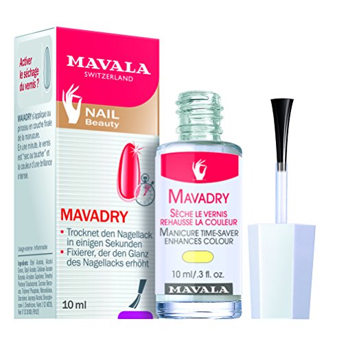 mavala – seca-esmalte, esmalte de uñas de medio de secado lento, se seca el esmalte de uñas y Grammy el color, 10 ml