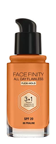 Max Factor Facefinity 3 en 1 All Day Flawless Base de Maquillaje, Tono 88