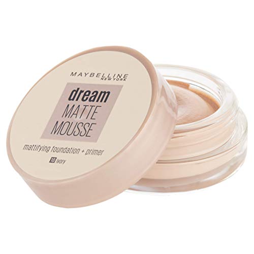 Maybelline 56303 Dream Matte Mousse Base de Maquillaje, Ivory, SPF15 - 18 ml