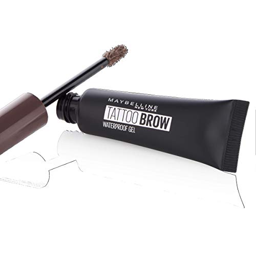 Maybelline MAY TAT.BROW WATERPROOF GEL NU 04 MEDIU máscara para cejas Marrón - Máscaras para cejas (Marrón, Medium Brown, Definición, Larga duración, 6f594e, 22 mm, 28 mm)