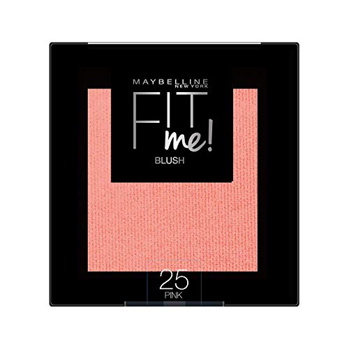 Maybelline New York Fit Me Blush Colorete en Polvo Mate, para Todo Tipo de Pieles, Tono 25 Pink