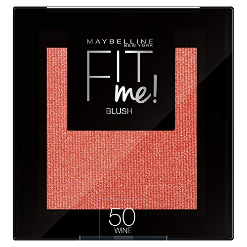 Maybelline New York Fit Me Blush Colorete en Polvo Mate, para Todo Tipo de Pieles, Tono 50 Wine