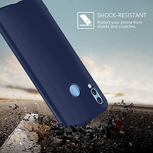 Meeter 7 x Funda para Huawei P Smart 2019 / Honor 10 Lite, Ultra Fina Carcasa Silicona TPU de Alta Resistencia y Flexibilidad (Negro + Rojo + Azul Oscuro + Rosa + Lavanda + Amarillo + Azul Cielo)