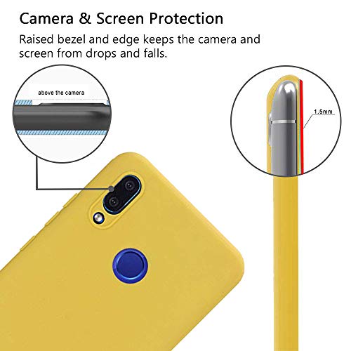 Meeter 7 x Funda para Huawei P Smart 2019 / Honor 10 Lite, Ultra Fina Carcasa Silicona TPU de Alta Resistencia y Flexibilidad (Negro + Rojo + Azul Oscuro + Rosa + Lavanda + Amarillo + Azul Cielo)