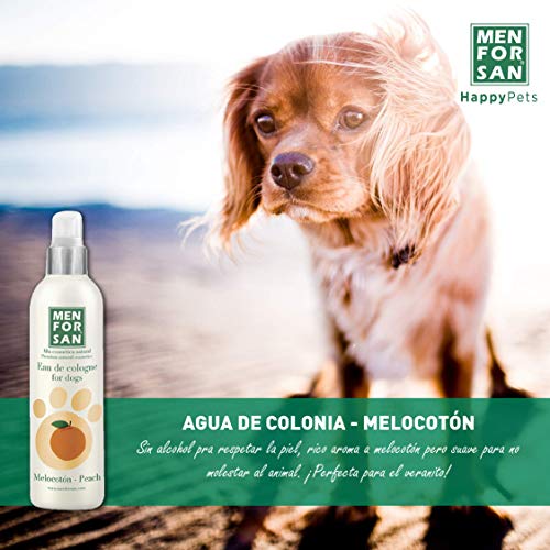 MENFORSAN Agua de Colonia para Perros Melocotón - 125 ml