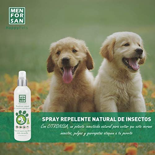 MENFORSAN Repelente Natural de Insectos con citronela Perros - 250 ml