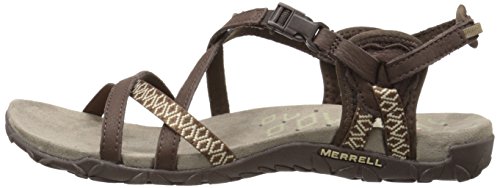 Merrell Terran Lattice Ii Tira de tobillo para Mujer, Marrón (Dark Earth), 40 EU