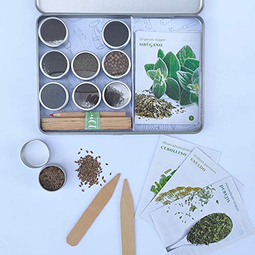 MI JARDÍN DE LOS AROMAS -Colección 9 variedades de Hierbas Aromáticas -Garden Pocket