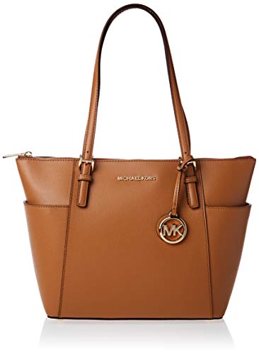 Michael Kors - Jet Set Top-zip Tote, Bolsos totes Mujer, Marrón (Acorn), 11.4x25.4x38.1 cm (B x H T)